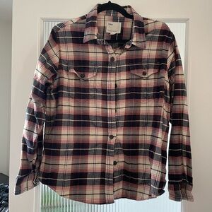 Tilly's Casual Plaid Shirt - Red, Black, and White